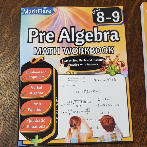 Set of 3 Math Workbooks 8th Grade Pre-Algebra - Picture 8 of 10